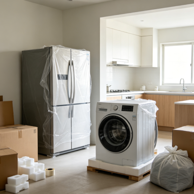 Large Appliance Dust-Free Unpacking and Finishing Service