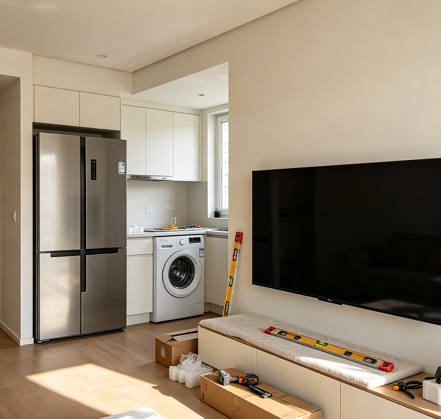 Customized Appliance Positioning and Commissioning Service